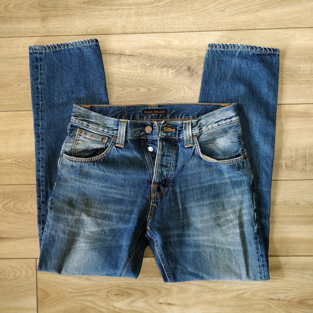Nudie Jeans Steady Eddie blue denim 30x30